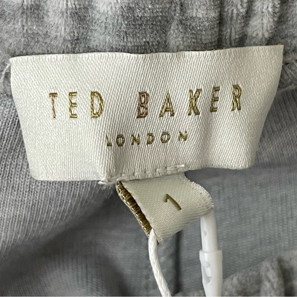 TED BAKER LONDON NWT ELLIASS VELOUR JOGGERS PANTS MID-GREY 1 - Picture 11 of 14